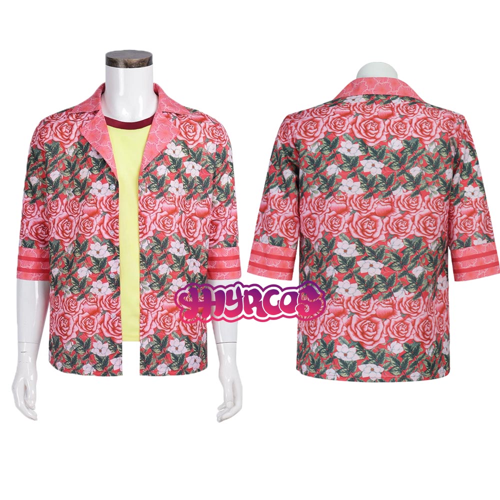 Romper Floral Print - マウスウォッシュダイスケコスプレ衣装マウスウォッシュコスプレ衣装ダイスケ花柄シャツハロウィンロールプレイ制服男性大人