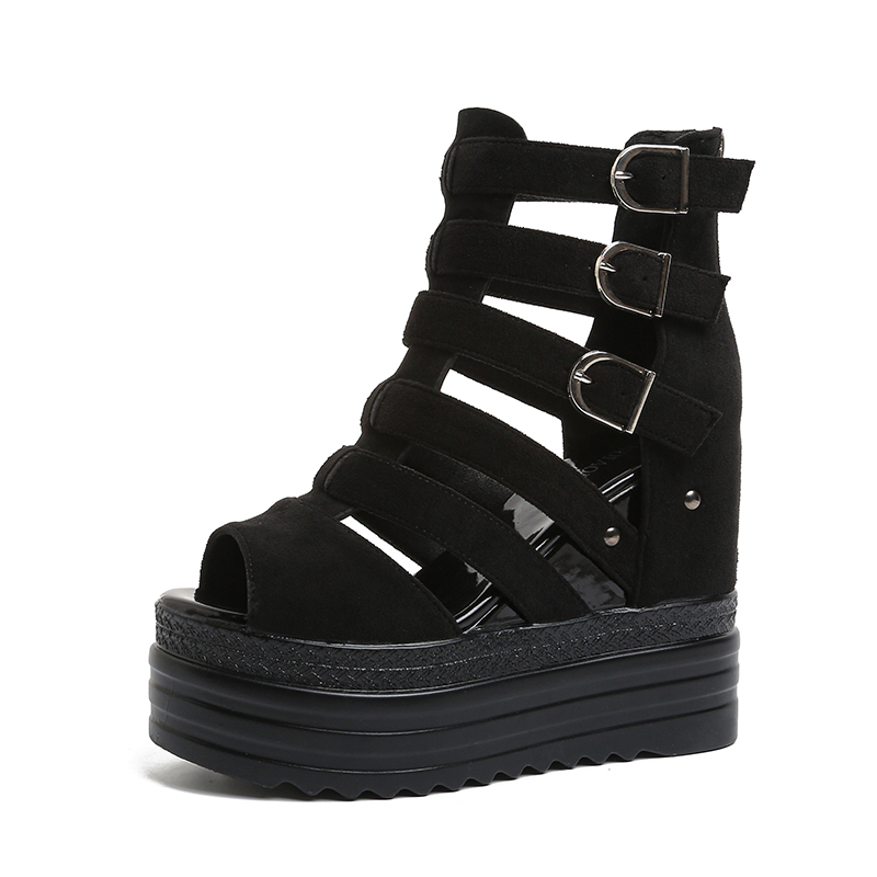 Wedge Espadrille Women - 11CMデザイナーズレディースサマーレザーサンダル、オープントゥプラットフォームウェッジスニーカー、新作レディースカジュアルシューズ、ビーチサンダル