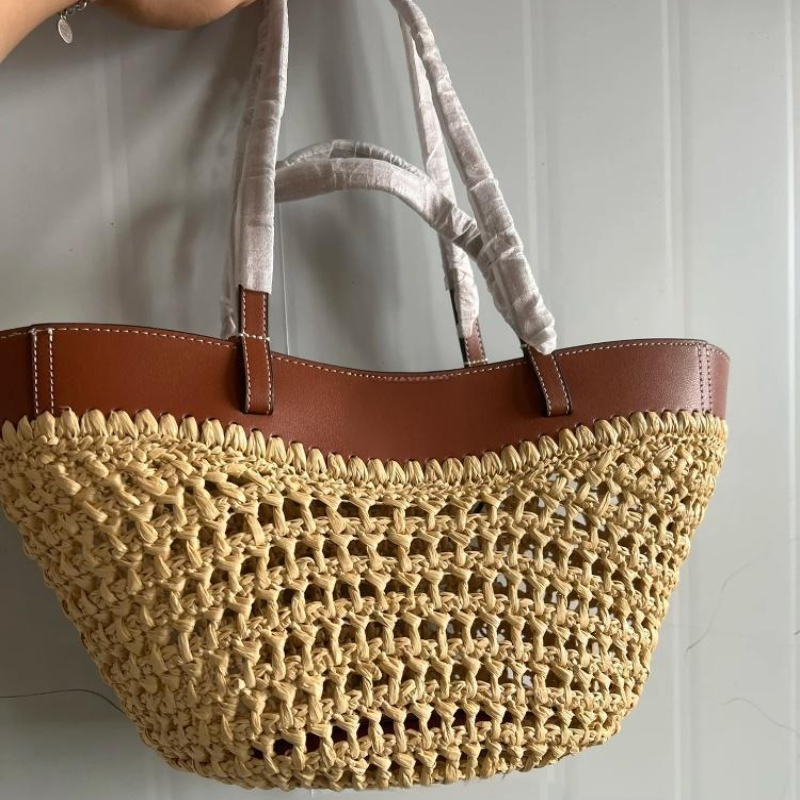 ブランド中空織ビーチバッグニッチファッションショルダー脇の下 - Crochet Bag Raffia のレビューと価格