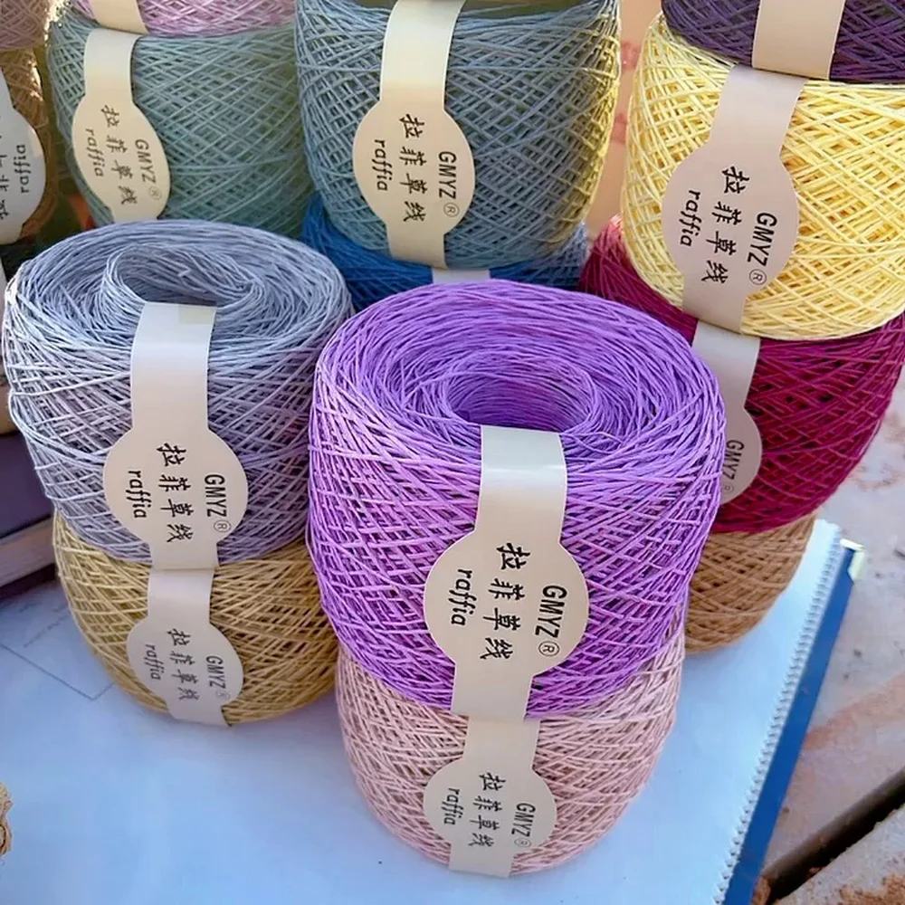 220M/ロール 洗える日本産ラフィアストロー細糸 手編みサ - Crochet Bag Raffia のレビューと価格